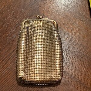 Vintage Gold Mesh Cigarette Purse.
